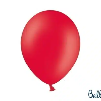 Balon bez helu: Pastel Poppy Red, 30cm