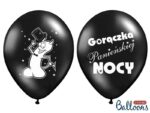 Balon bez helu: Gorączka Panieńskiej Nocy, Pastel black, 30cm