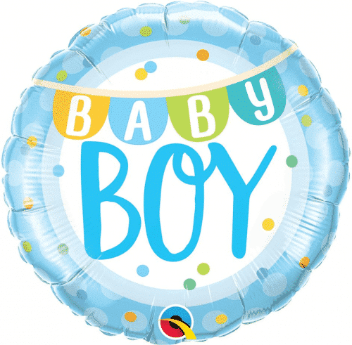 Balon foliowy - Baby Boy, party, 18"