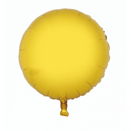 Balon foliowy - koło, złote, 18"