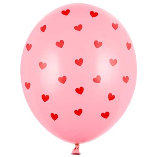 Balon z helem: Serduszka, Pastel Baby Pink, 30 cm Balony dla Zakochanych Sprawdź naszą ofertę. Sklep imprezowy Szalony.pl. 3