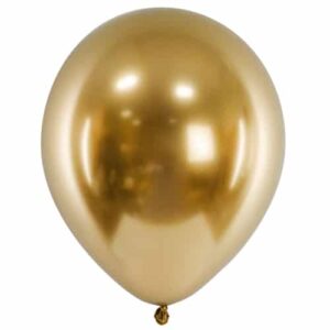 Balon z helem: Glossy, złoty, 30 cm Szalony.pl