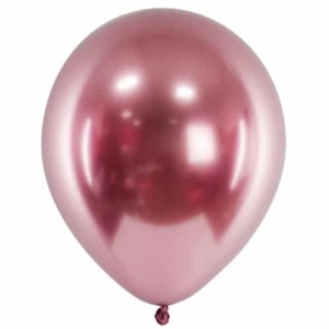 Balon z helem: Glossy, różowe złoto, 30 cm Szalony.pl