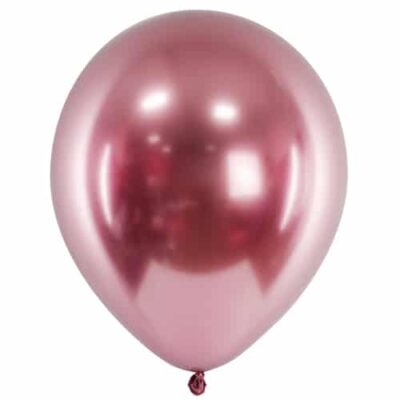 Balon z helem: Glossy, różowe złoto, 30 cm Balony na Dzień Kobiet Szalony.pl - Sklep imprezowy