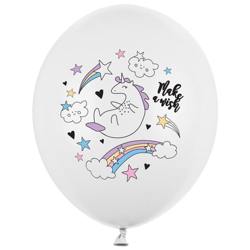 Balon z helem: Jednorożec, 30 cm Balony dla Dziecka Sprawdź naszą ofertę. Sklep imprezowy Szalony.pl. 4