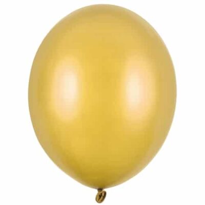 Balon z helem: Metallic Gold, 30 cm Balony na Ślub Szalony.pl - Sklep imprezowy