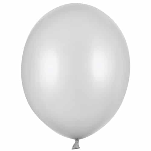Balon z helem: Metallic Silver, 30 cm Balony na Ślub Sprawdź naszą ofertę. Sklep imprezowy Szalony.pl.