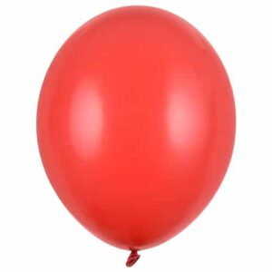 Balon z helem: Pastel Poppy Red, 30 cm Szalony.pl