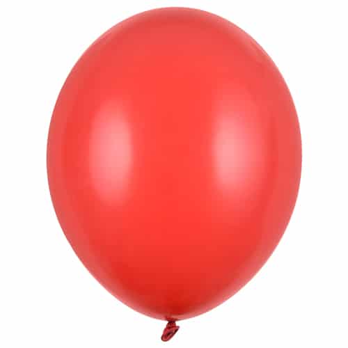 Balon z helem: Pastel Poppy Red, 30 cm Szalony.pl 5