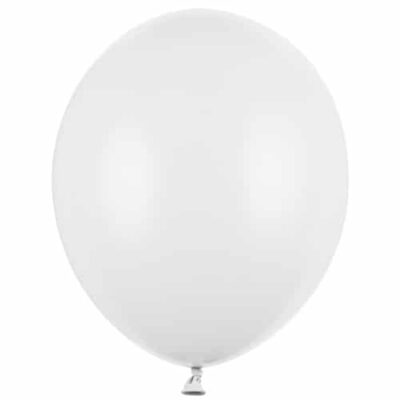 Balon z helem: Pastel Pure White, 30 cm Balony na Narodziny Szalony.pl - Sklep imprezowy