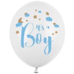 Balon z helem: It’s a Boy, white, 30 cm – Balony z helem (Trójmiasto) – Szalony.pl