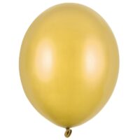 Balon z helem: Metallic Gold, 30 cm – Balony z helem (Trójmiasto) – Szalony.pl