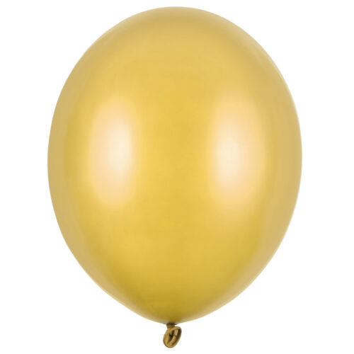 Balon z helem: Metallic Gold, 30 cm