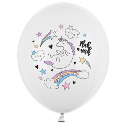 Balon z helem: Jednorożec, 30 cm – Balony z helem (Trójmiasto) – Szalony.pl