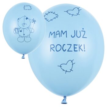 Balon z helem: Miś – Mam już Roczek, blue 30 cm – Balony z helem (Trójmiasto) – Szalony.pl