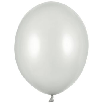Balon z helem: Metallic Silver, 30 cm – Balony z helem (Trójmiasto) – Szalony.pl