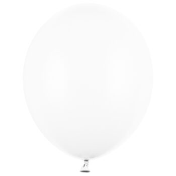 Balon z helem: Pastel Pure White, 30 cm – Balony z helem (Trójmiasto) – Szalony.pl