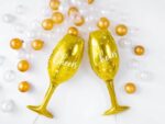 Balon bez helu: Złoty kieliszek "Cheers". Szalony.pl - Sklep imprezowy.
