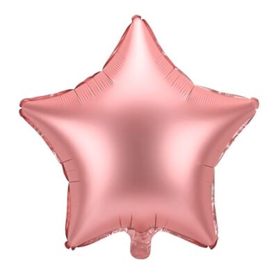 Balon z helem: Gwiazdka, różowo-złoty chrom, 19″ Balony z helem Szalony.pl - Sklep imprezowy 4