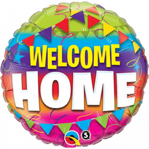 Balon bez helu: Welcome HOME, girlanda, 18 cali. Szalony.pl - Sklep imprezowy.