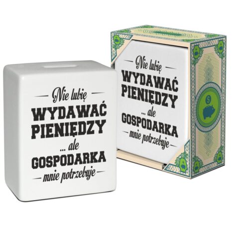 Skarbonka kostka "Gospodarka mnie potrzebuje"