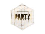 Talerzyki papierowe - PARTY!, 12,5 cm, 6 szt.