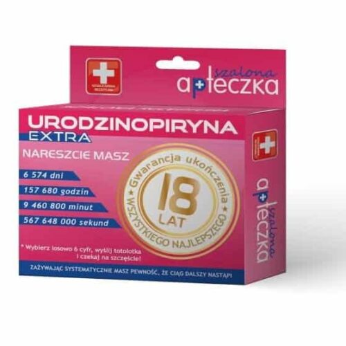 Szalona apteczka - Urodzinopiryna, 18 lat, nieb.