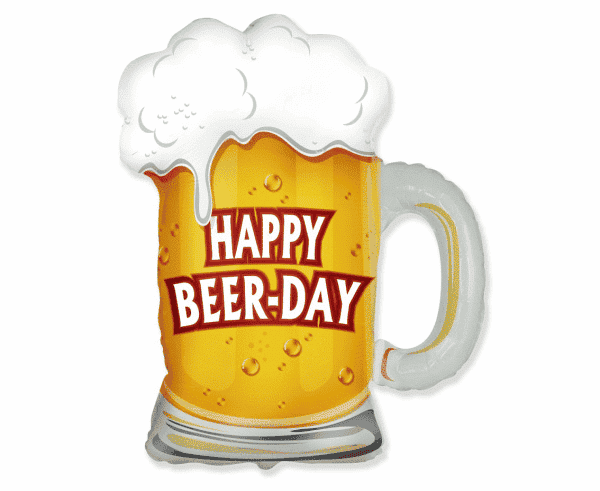 Balon z helem: Piwo – Happy Beer-Day, 24″ Balony na dzień Babci i Dziadka Szalony.pl - Sklep imprezowy 2