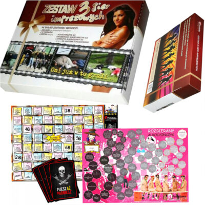 Gra planszowa “Zestaw 3 gier imprezowych” – Prezenty – Szalony.pl