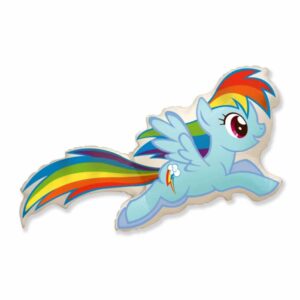 Balon z helem: Kucyk Pony, Rainbow Dash, 24″ Bajkowe z helem Sprawdź naszą ofertę. Sklep imprezowy Szalony.pl.