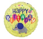 Balon foliowy – Happy Birthday, Słoń z balonem 18″ – Dekoracje imprezowe – Szalony.pl Balon foliowy – Happy Birthday, Słoń z balonem 18″ – Dekoracje imprezowe – Szalony.pl