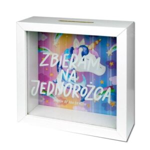 Skarbonka z szybką – Zbieram na jednorożca Szalony.pl