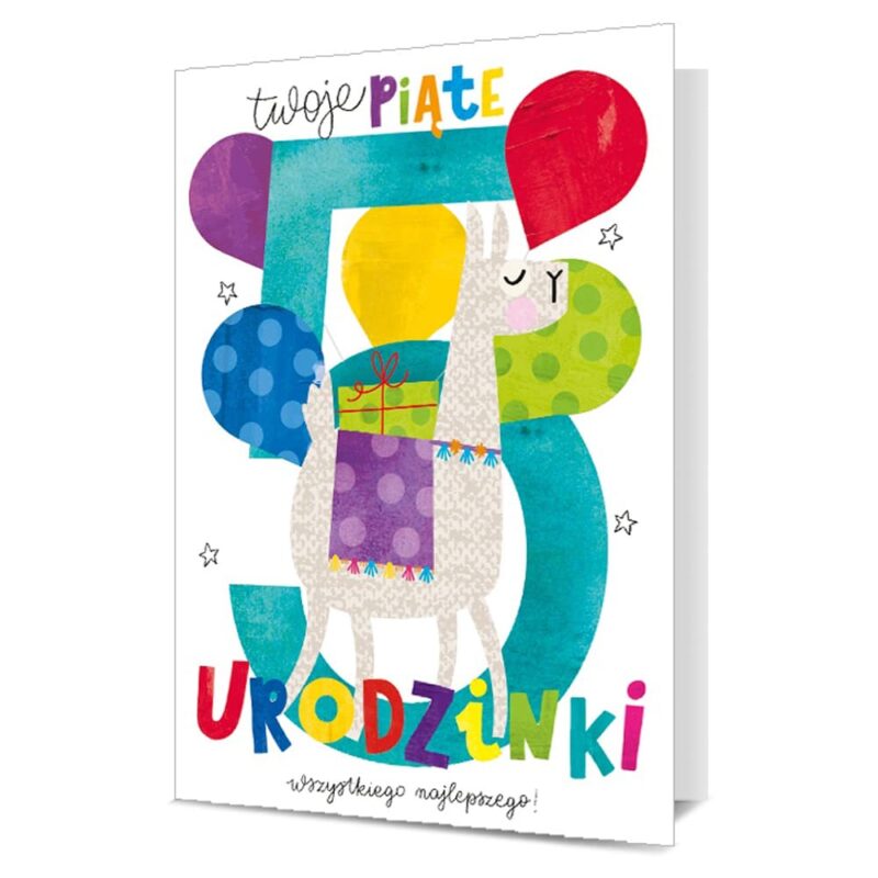 Kartka urodzinowa - Twoje 5 Piąte Urodzinki