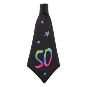 Krawat urodzinowy – 50 lat, 42×18 cm Szalony.pl