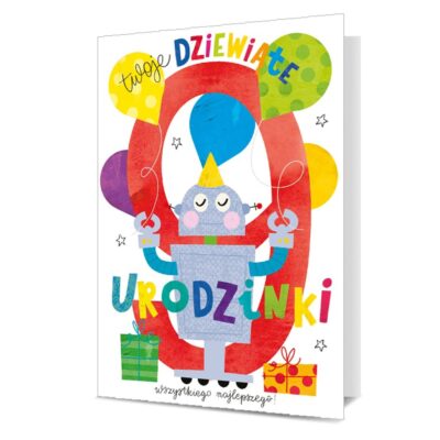 Kartka urodzinowa – Twoje 9 Dziewiąte Urodzinki Kartki dla dzieci Szalony.pl - Sklep imprezowy