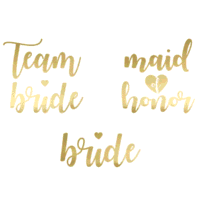 Tatuaże – Bride to be, złote – Prezent na Wieczór panieński – Szalony.pl