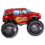 Balon z helem: Monster Truck, czerwony, 24″ – Balony z helem (Trójmiasto) – Szalony.pl