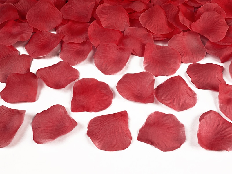 Płatki róż – czerwone, 100 szt. Dekoracje na Walentynki Szalony.pl - Sklep imprezowy