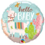 Balon z helem: Hello Baby, Lama, 18″ – Balony z helem (Trójmiasto) – Szalony.pl