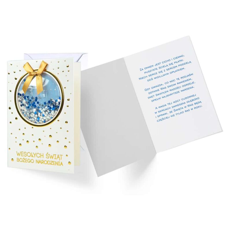 Kartka świąteczna – Wesołych Świąt, konfetti Kartki na Boże Narodzenie Szalony.pl - Sklep imprezowy 2