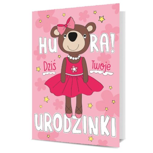 Kartka urodzinowa - Twoje Urodzinki, misiaczek