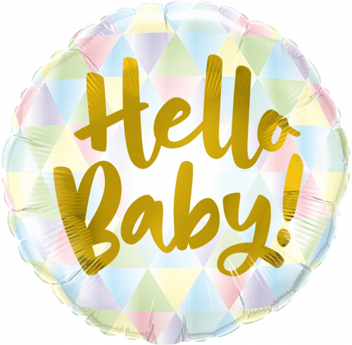 Balon bez helu: Hello Baby, 18"