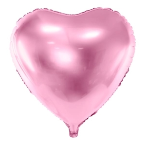 Balon z helem: Serce XXL, jasno-różowy, 61 cm Szalony.pl