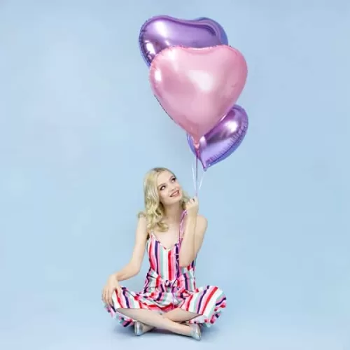Balon z helem: Serce XXL, jasno-różowy, 61 cm Balony dla Zakochanych Sprawdź naszą ofertę. Sklep imprezowy Szalony.pl. 6