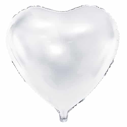 Balon z helem: Serce XXL, białe, 61 cm Balony dla Zakochanych Sprawdź naszą ofertę. Sklep imprezowy Szalony.pl.