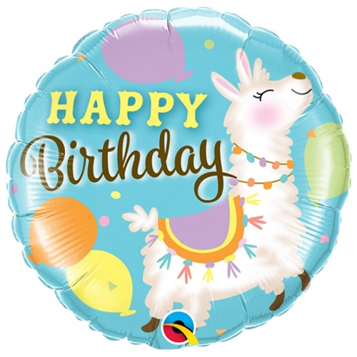 Balon bez helu: Happy Birthday, Lama, 18″ Balony bez helu Sprawdź naszą ofertę. Sklep imprezowy Szalony.pl. 2