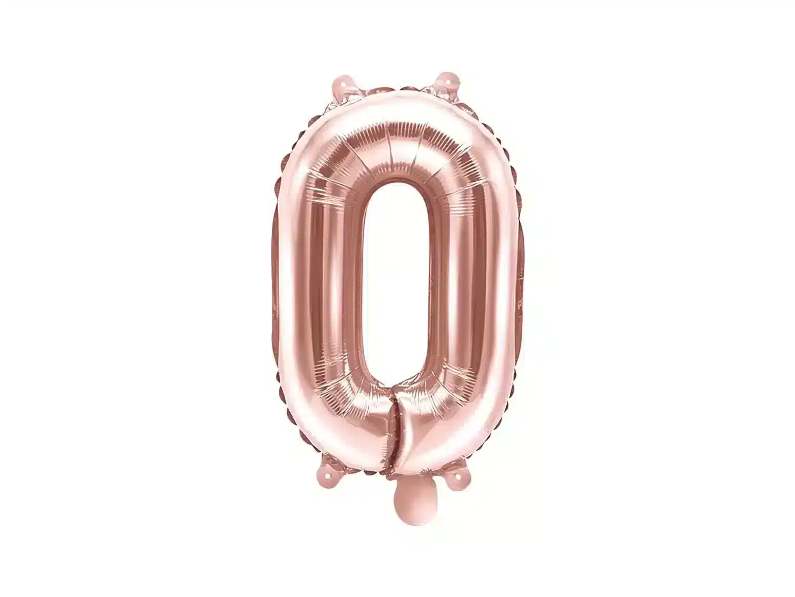 Balon na powietrze: Cyfra 0, 35cm, różowo-złota Balony bez helu Szalony.pl - Sklep imprezowy