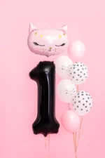 Balon bez helu: Cyfra 0 - 86cm, czarna. Szalony.pl - Sklep imprezowy.