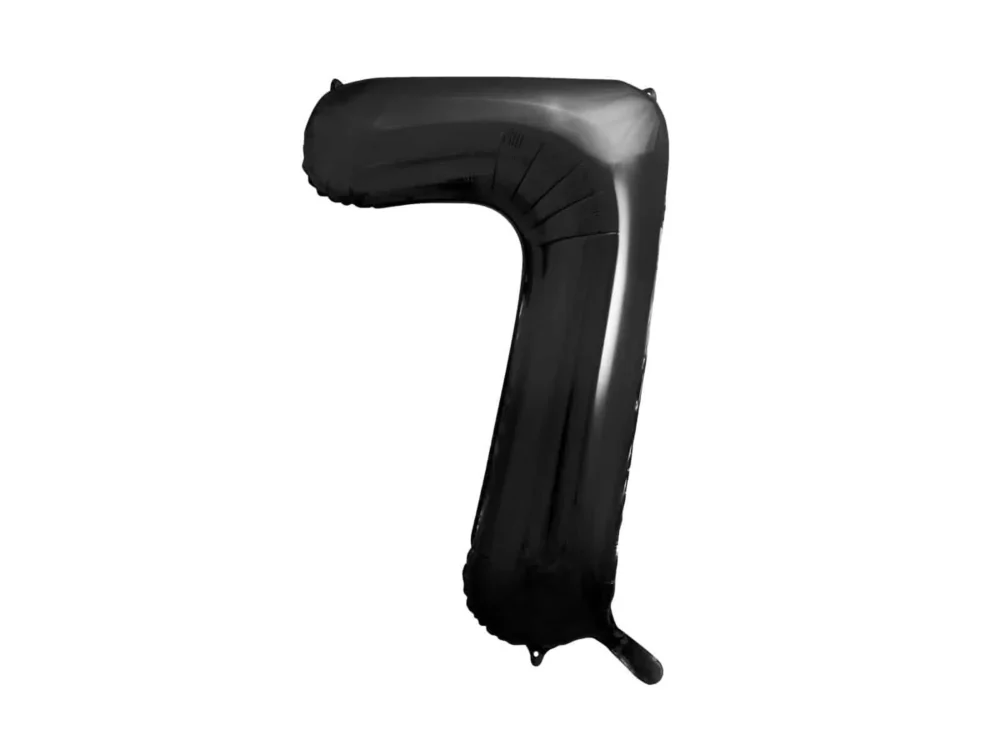 Balon bez helu: Cyfra 0 - 86cm, czarna