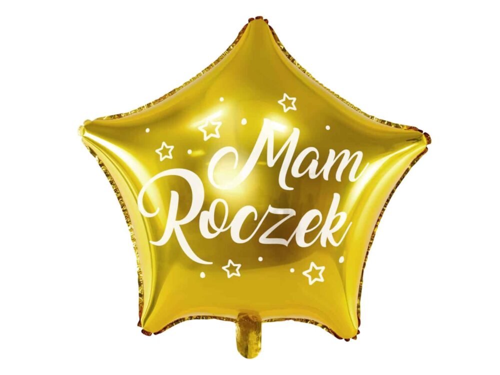 Balon bez helu: Gwiazdka, Mam Roczek, 18"